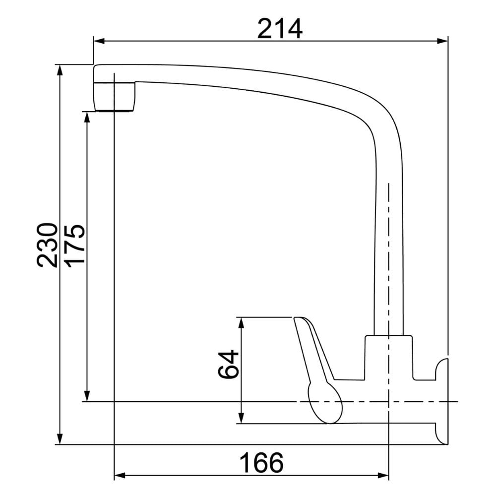 Encontraproduto.com.br - Torneira Cozinha 1168 F71 Parede Flatt Branca - Lorenzetti