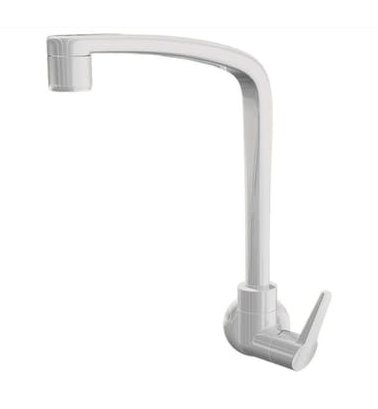 Encontraproduto.com.br - Torneira Cozinha 1168 F71 Parede Flatt Branca - Lorenzetti