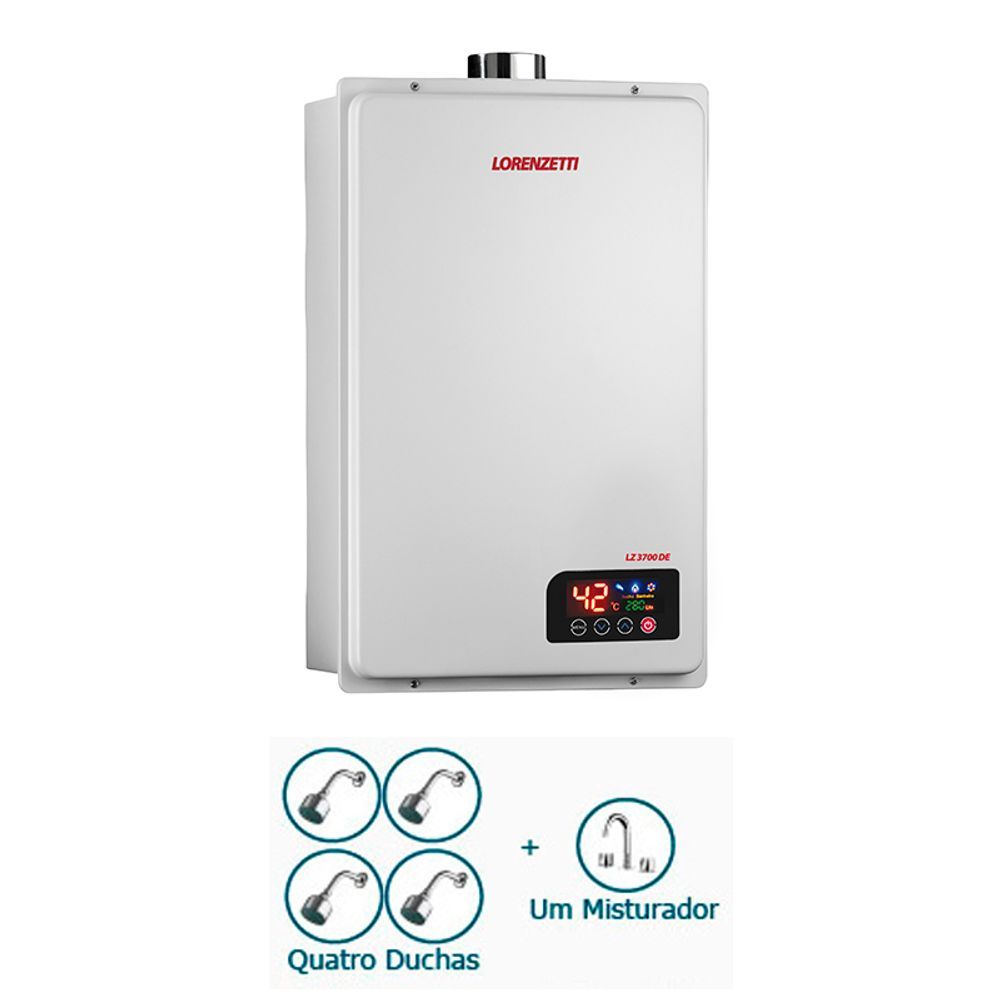 Encontraproduto.com.br - Aquecedor de Água a Gás LZ 3700DE Digital Lorenzetti