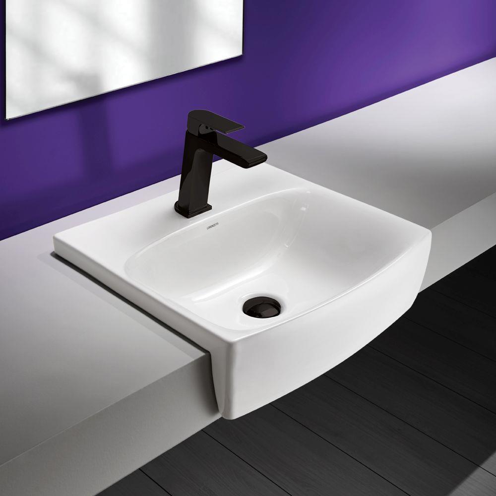 Encontraproduto.com.br - Torneira Misturador Monocomando Lorenzetti Lorenlike 2875 B78 Com Bica Baixa De Bancada Preta