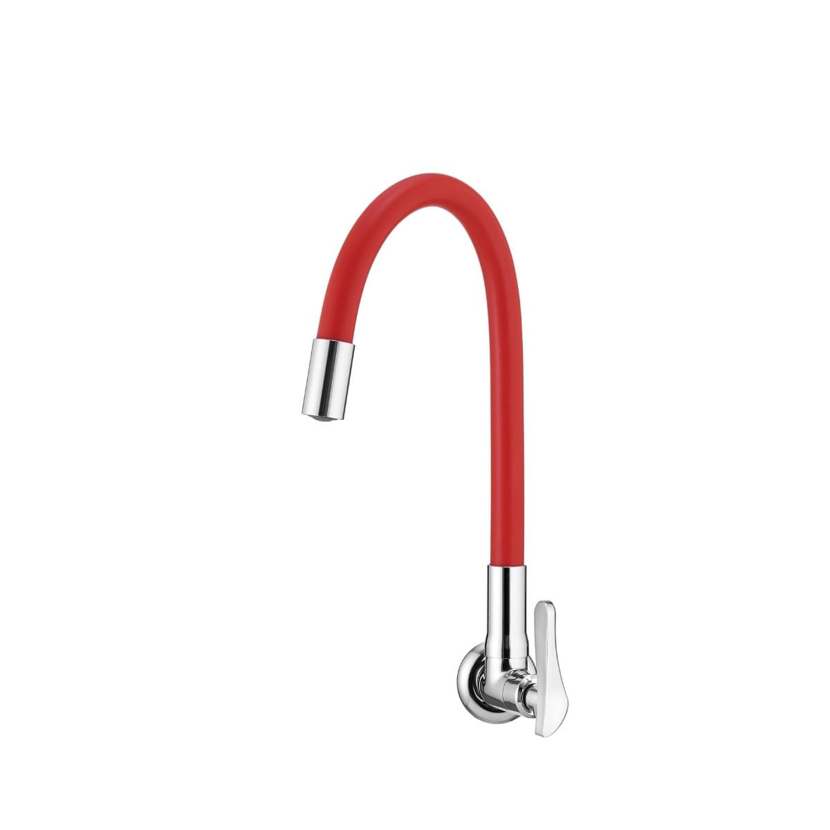 Encontraproduto.com.br - Torneira Para Cozinha De Parede Flex Vermelha Lorenzetti