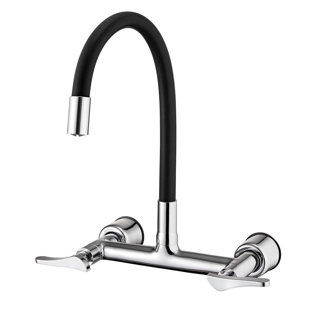 Encontraproduto.com.br - Torneira Misturador Lorenzetti LorenFlex 1258 B27 com Bica Móvel de Parede Preta