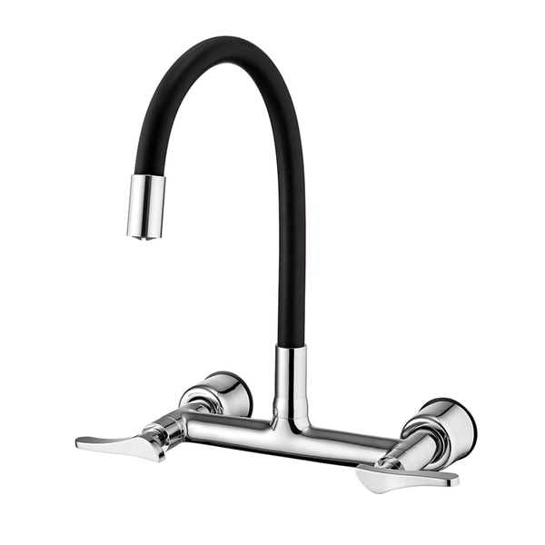 Encontraproduto.com.br - Torneira Misturador Lorenzetti LorenFlex 1258 B27 com Bica Móvel de Parede Preta