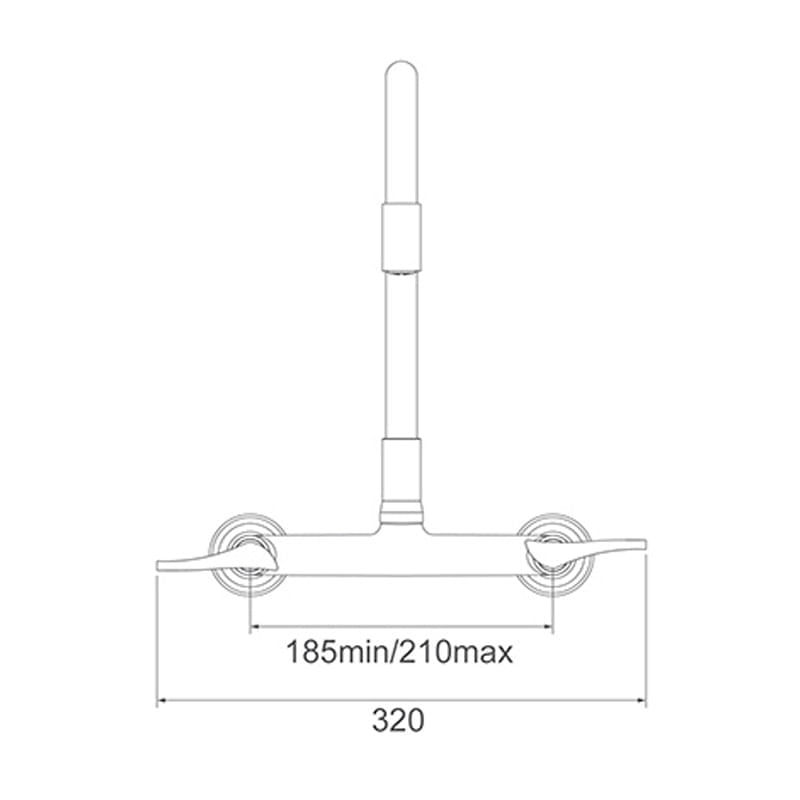 Encontraproduto.com.br - Torneira Misturador Lorenzetti LorenFlex 1258 B27 com Bica Móvel de Parede Preta