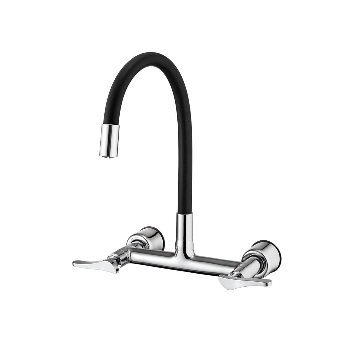 Encontraproduto.com.br - Torneira Misturador Lorenzetti LorenFlex 1258 B27 com Bica Móvel de Parede Preta
