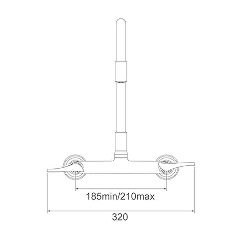 Encontraproduto.com.br - Torneira Misturador Lorenzetti LorenFlex 1258 R27 com Bica Móvel de Parede Vermelho