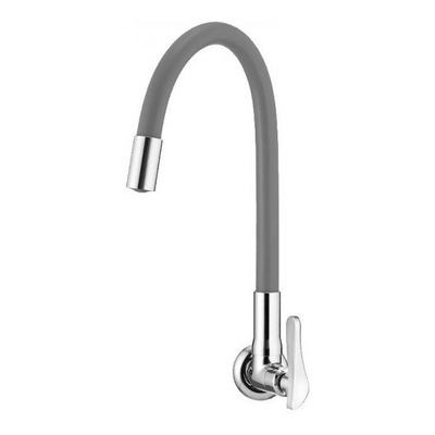 Torneira Lorenzetti Lorenflex 1178 G27 com Bica Flexível de Parede Cinza