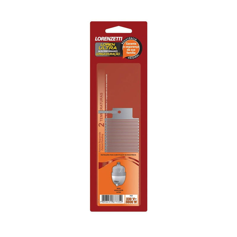 Encontraproduto.com.br - Resistência Lorenzetti 765 5500W 220V Loren Ultra