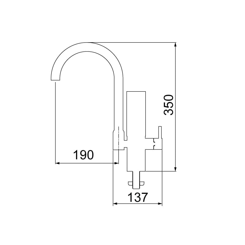 Encontraproduto.com.br - Torneira Lorenzetti Acqua Due Class 1143 C24 Com Filtro de Bancada Cromada