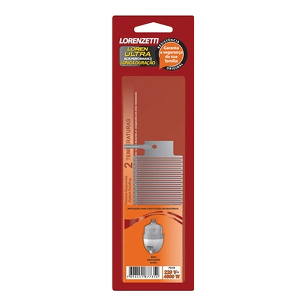 Encontraproduto.com.br - Resistência Lorenzetti 765 C 4600W 127V Loren Ultra