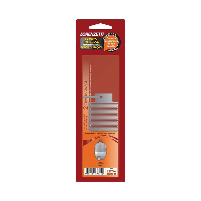 Encontraproduto.com.br - Resistência Lorenzetti 765 C 4600W 127V Loren Ultra