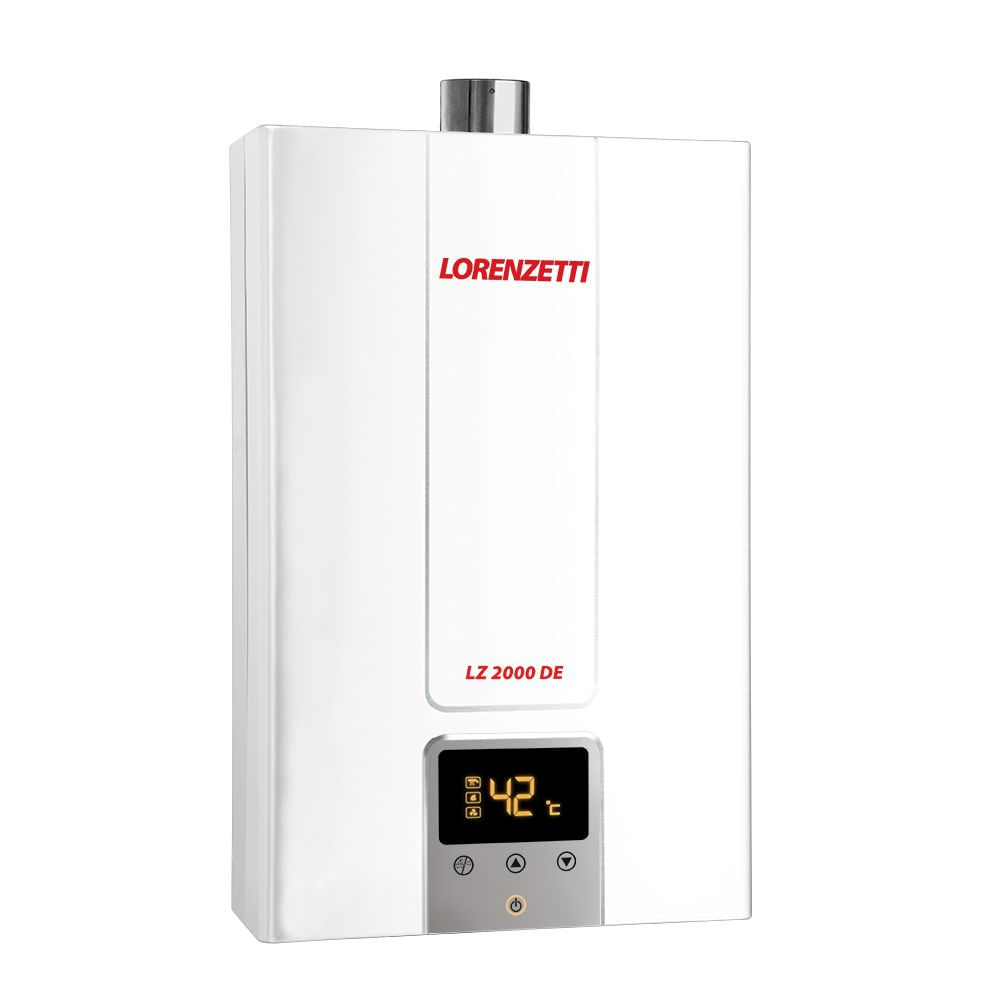 Encontraproduto.com.br - Aquecedor a Gás LZ 2000 DE-B GN Branco Lorenzetti
