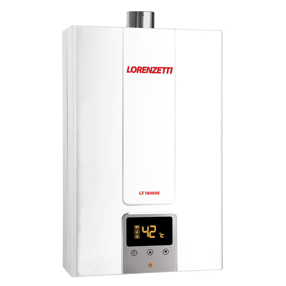 Encontraproduto.com.br - Aquecedor A Gás Lz 1600de 20 Litros Gn Lorenzetti