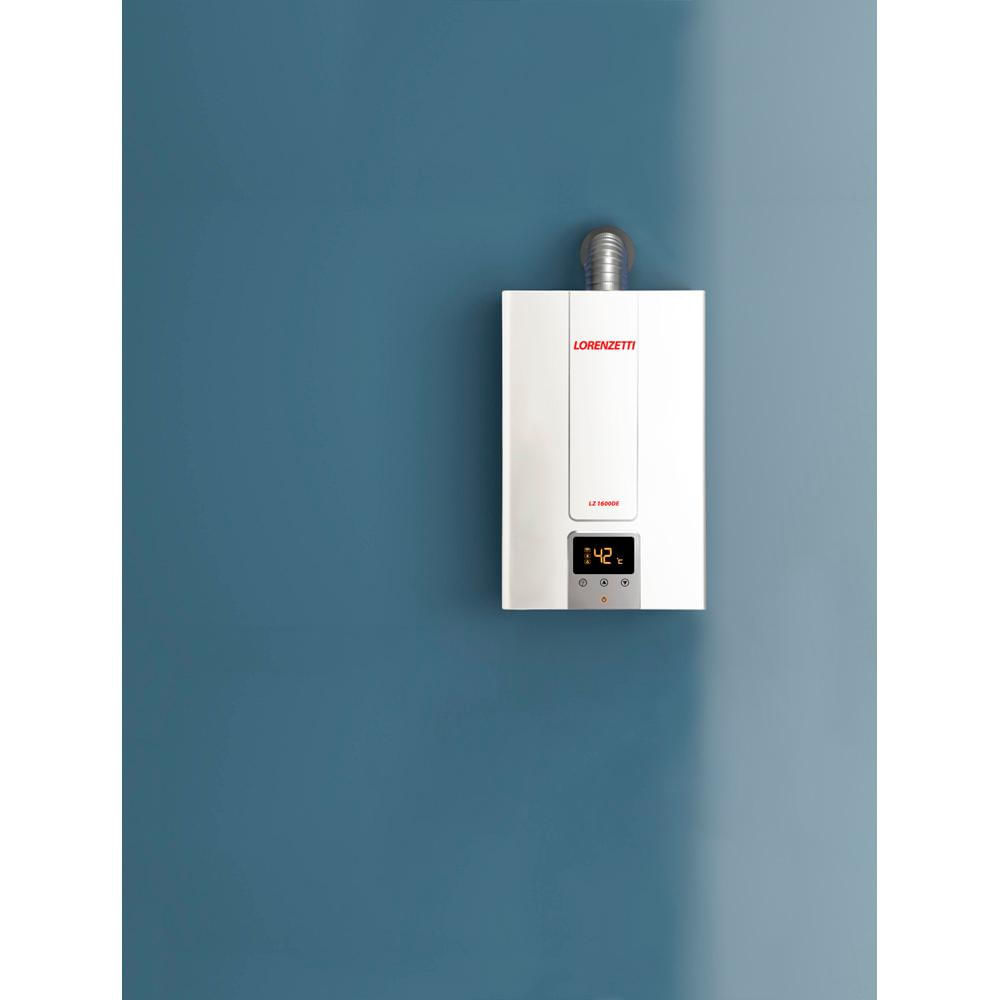 Encontraproduto.com.br - Aquecedor A Gás Lz 1600de 20 Litros Gn Lorenzetti