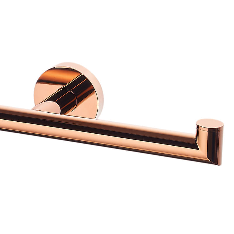 Encontraproduto.com.br - Porta Toalha Rosto Duplo Rose Gold Loren Loft 2022 R82 - Lorenzetti