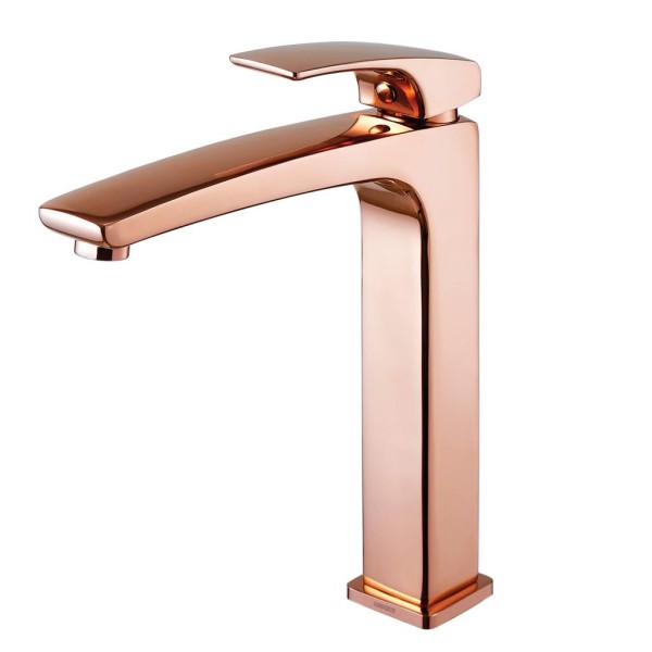 Encontraproduto.com.br - Monocomando Lavatorio Apoio Live Rose Gold 2877 R89 Lorenzetti