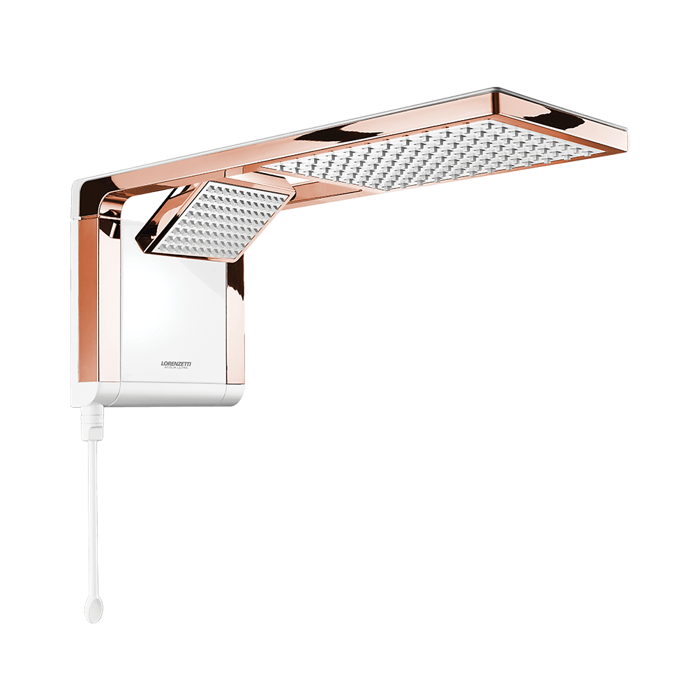Encontraproduto.com.br - Chuveiro Acqua Duo Ultra 7800W Branco Com Rose Eletrônico Lorenzetti