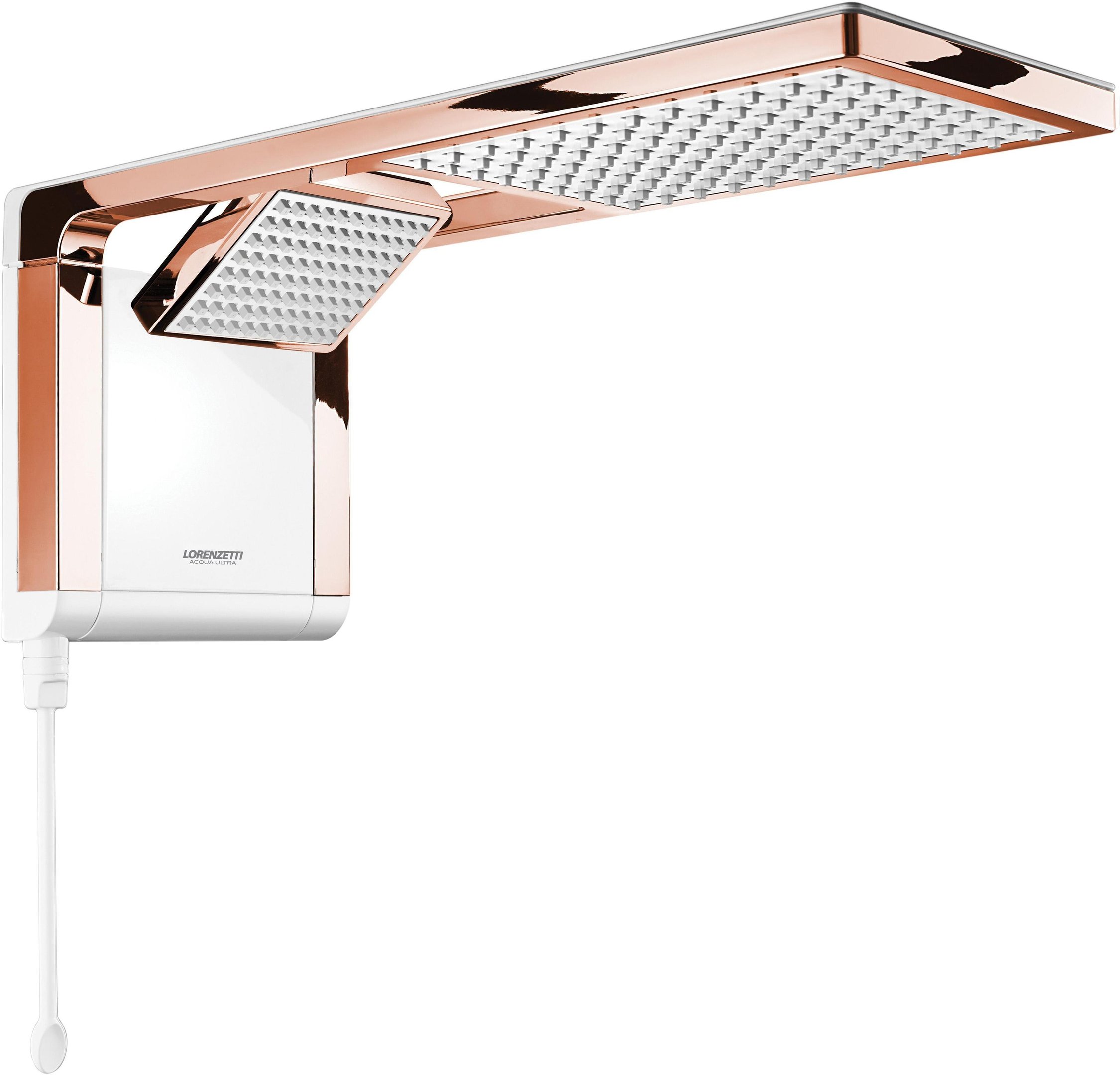 Encontraproduto.com.br - Chuveiro Acqua Duo Ultra 7800W Branco Com Rose Eletrônico Lorenzetti