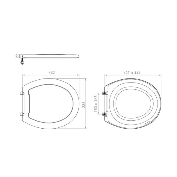 Encontraproduto.com.br - Assento Almofadado Oval - Lorenzetti Branco