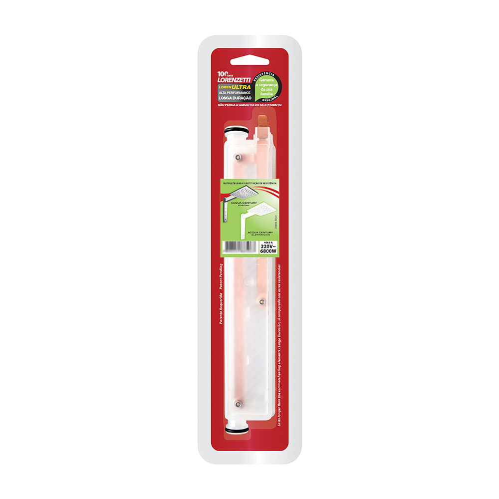 Encontraproduto.com.br - Resistência para Ducha Ultra Acqua Century 6800W Plus+ Lorenzetti
