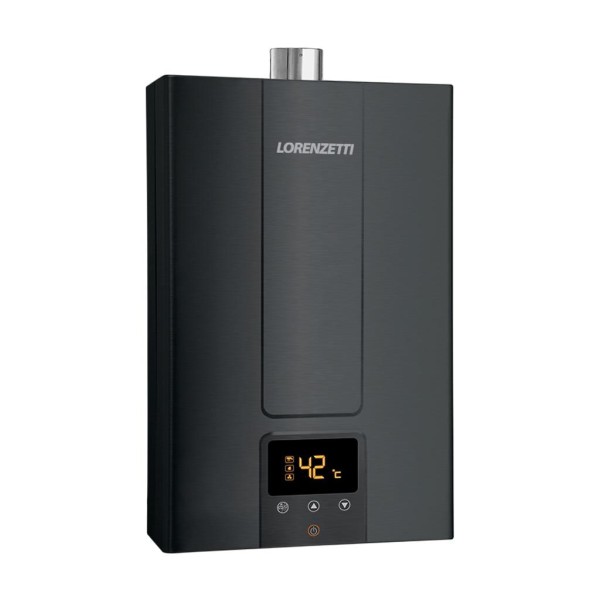 Encontraproduto.com.br - Aquecedor a Gás 25L Black LZ 2500 DE BK GLP 7412160 Lorenzetti