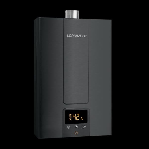 Encontraproduto.com.br - Aquecedor a Gás 25L Black LZ 2500 DE BK GLP 7412160 Lorenzetti