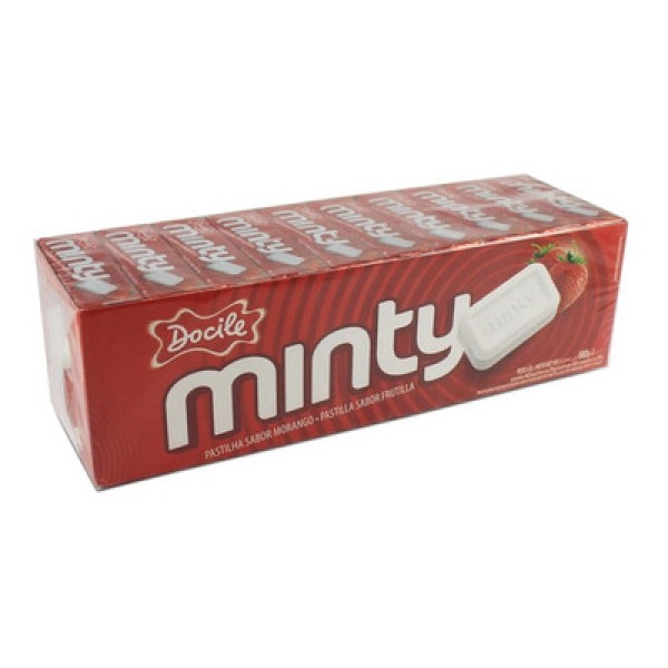 Encontraproduto.com.br - Pastilha Docile Minty 17g Morango