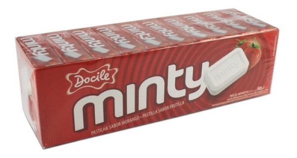 Encontraproduto.com.br - Pastilha Docile Minty 17g Morango