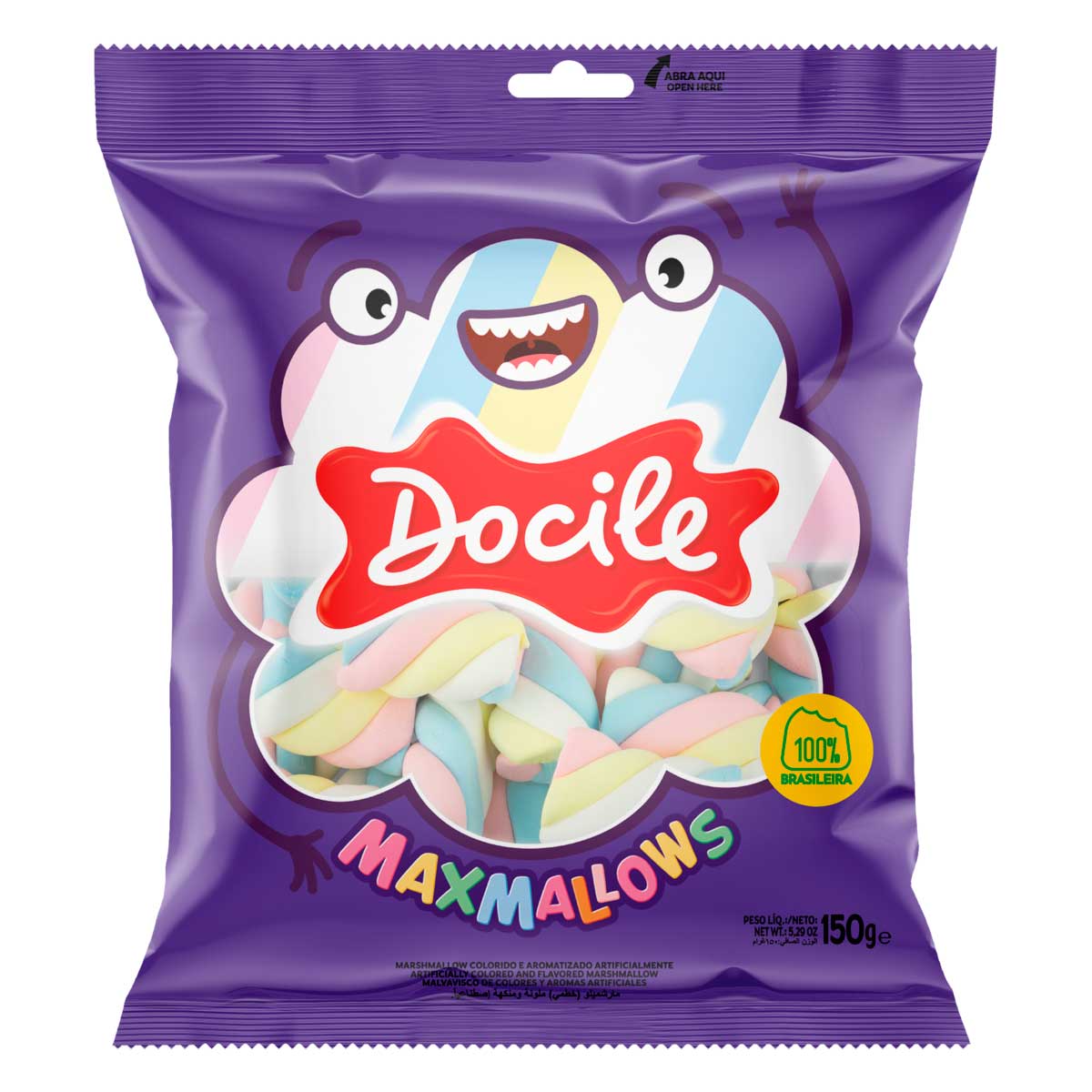 Encontraproduto.com.br - Marshmallow Twist Color Baunilha Docile 150g