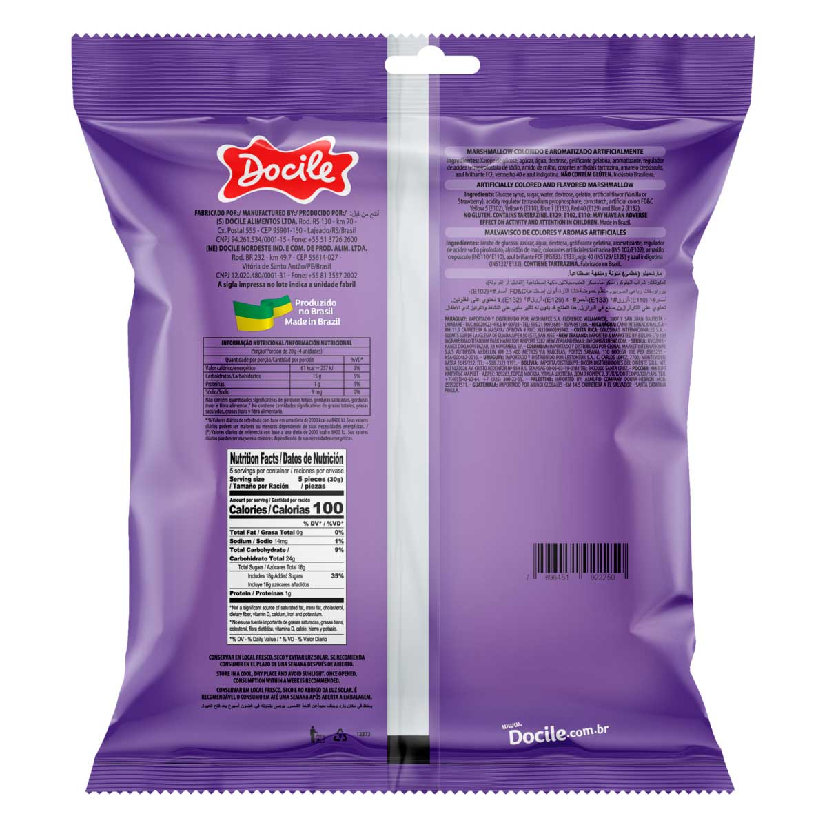 Encontraproduto.com.br - Marshmallow Twist Color Baunilha Docile 150g