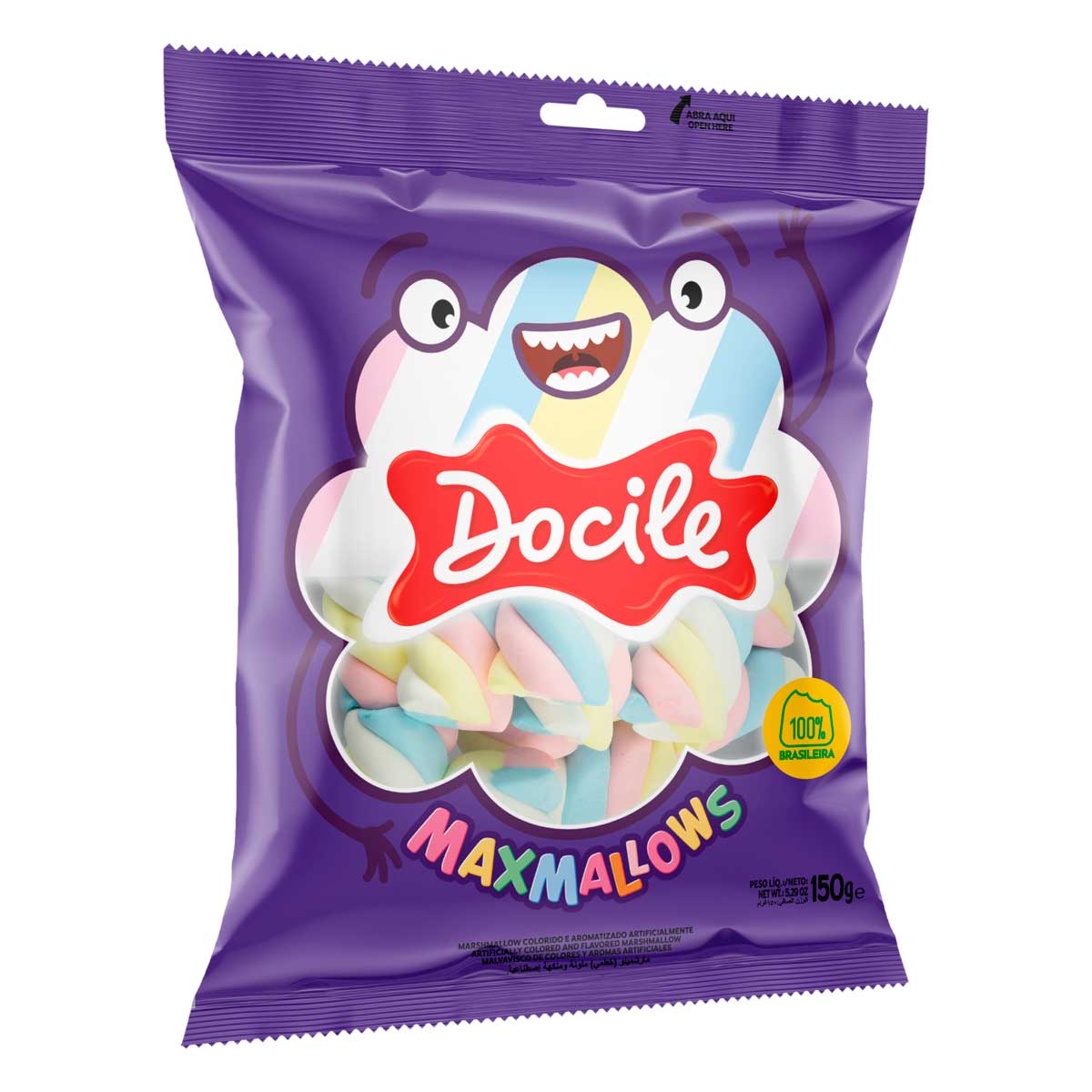 Encontraproduto.com.br - Marshmallow Twist Color Baunilha Docile 150g