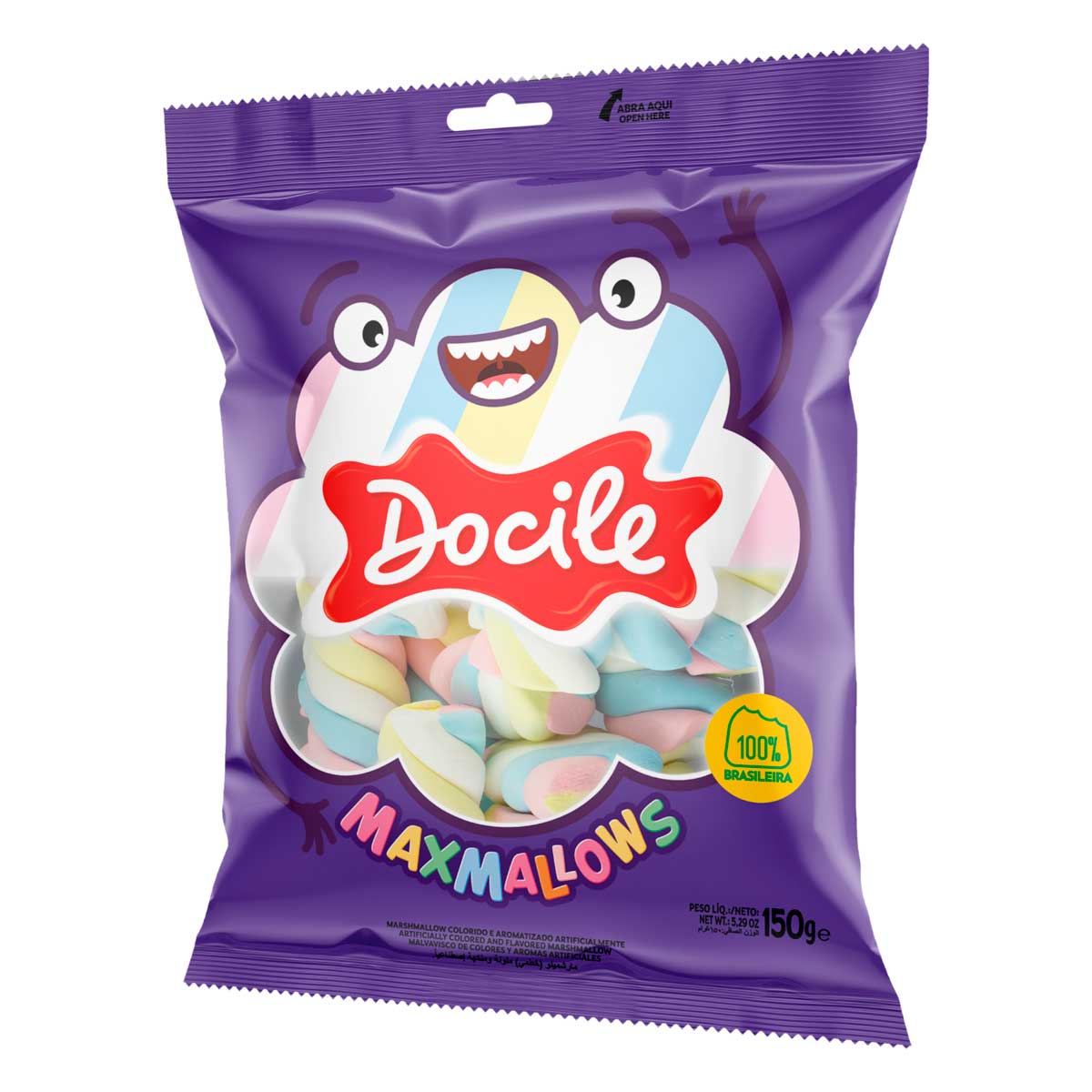 Encontraproduto.com.br - Marshmallow Twist Color Baunilha Docile 150g