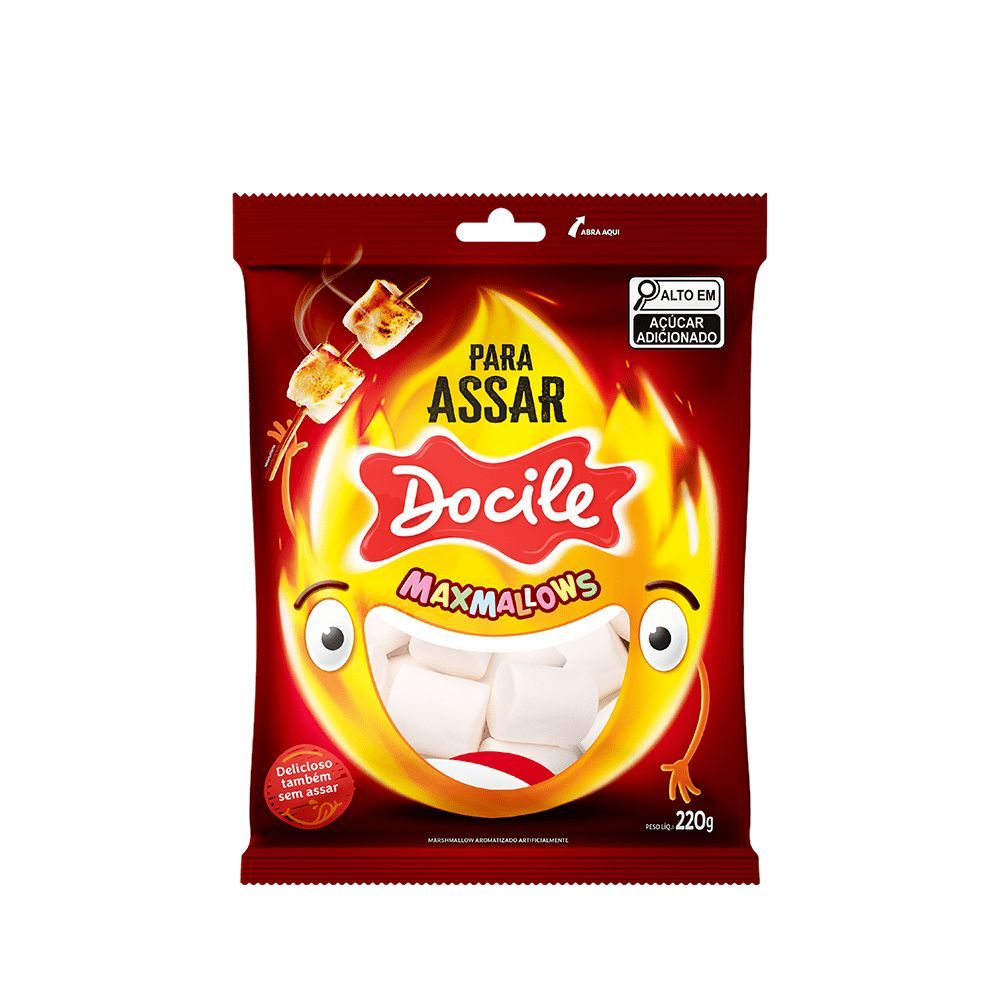 Encontraproduto.com.br - Marshmallow Para Assar Baunilha 220g - Docile
