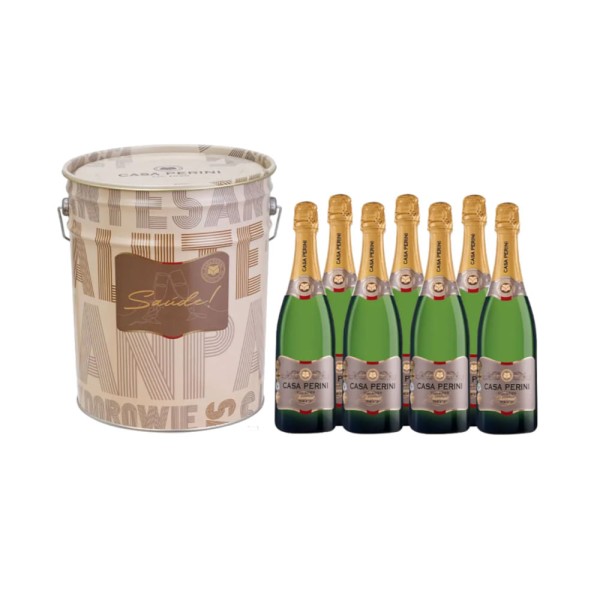 Encontraproduto.com.br - Kit Balde Espumante Brut Casa Perini 750ml