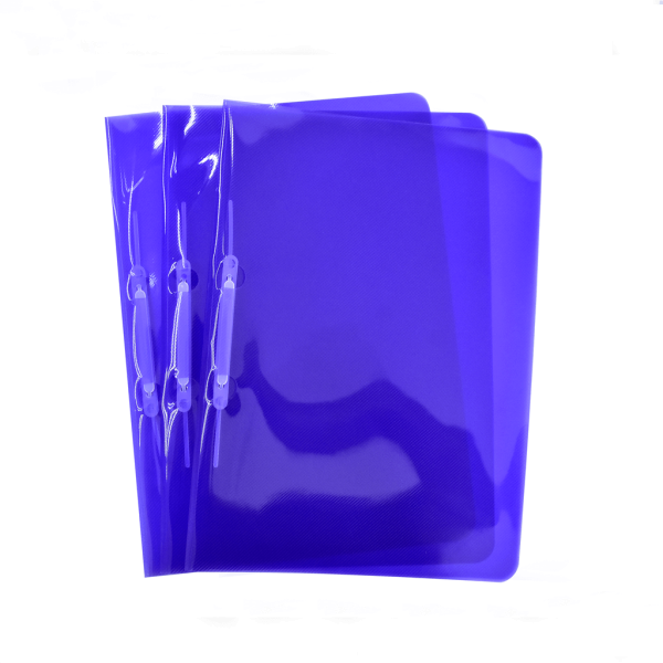 Encontraproduto.com.br - PASTA C/TRILHO PLASTICO R.500B AZUL 735