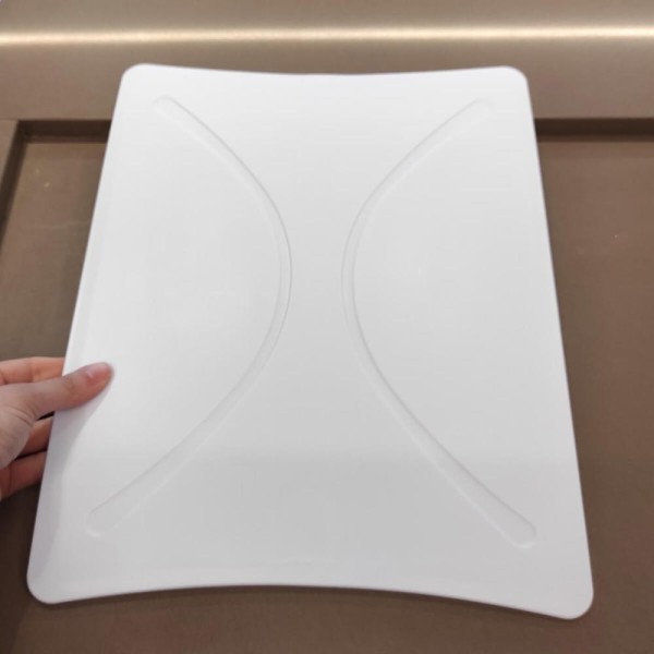 Encontraproduto.com.br - Tábua De Corte Dupla Jogo Americano Flex 2 Em 1 Utilidade Branco Cinquetti