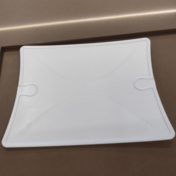 Encontraproduto.com.br - Tábua De Corte Dupla Jogo Americano Flex 2 Em 1 Utilidade Branco Cinquetti