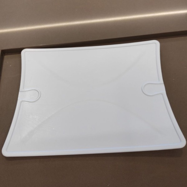Encontraproduto.com.br - Tábua De Corte Dupla Jogo Americano Flex 2 Em 1 Utilidade Branco Cinquetti