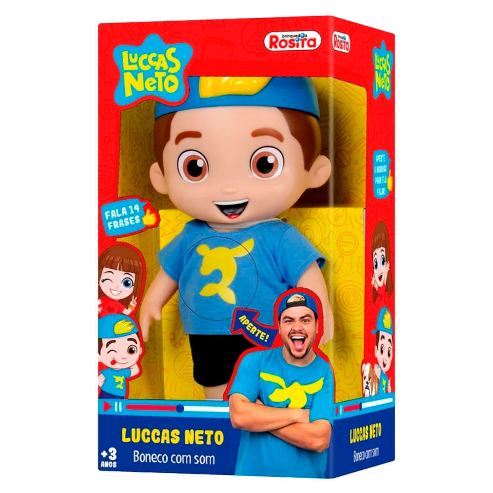 Encontraproduto.com.br - Boneco Luccas Neto Articulado e Som Rosita 1070