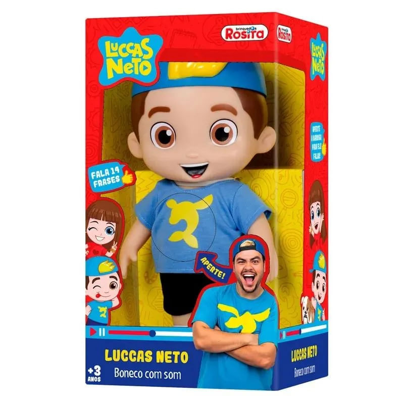 Encontraproduto.com.br - Boneco Luccas Neto Articulado e Som Rosita 1070