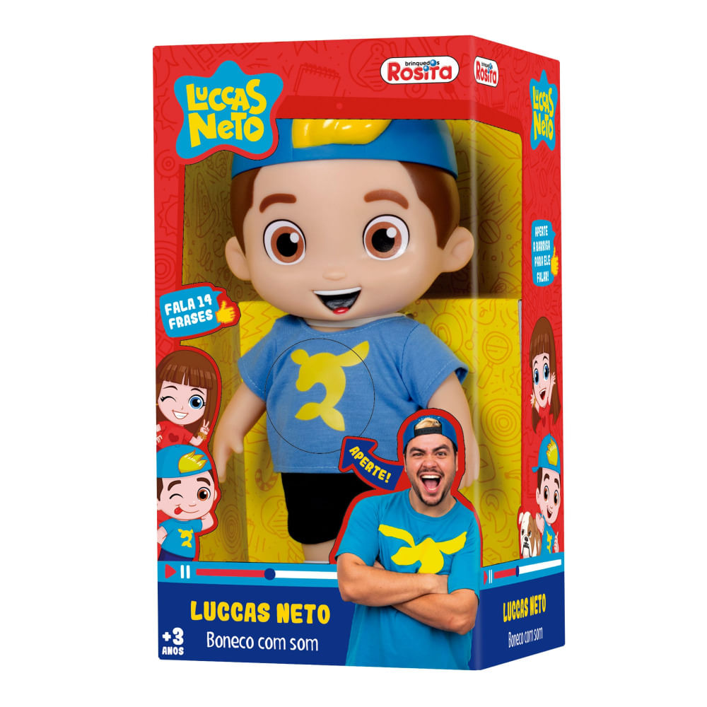 Encontraproduto.com.br - Boneco Luccas Neto Articulado e Som Rosita 1070