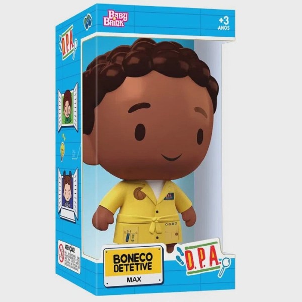Encontraproduto.com.br - Boneco - D.P.A. - Max Detetive - Amarelo - 20 cm - Novabrink
