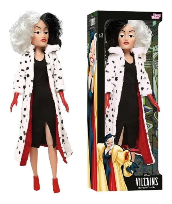 Encontraproduto.com.br - Boneca Articulada - Disney - Cruella - Novabrink