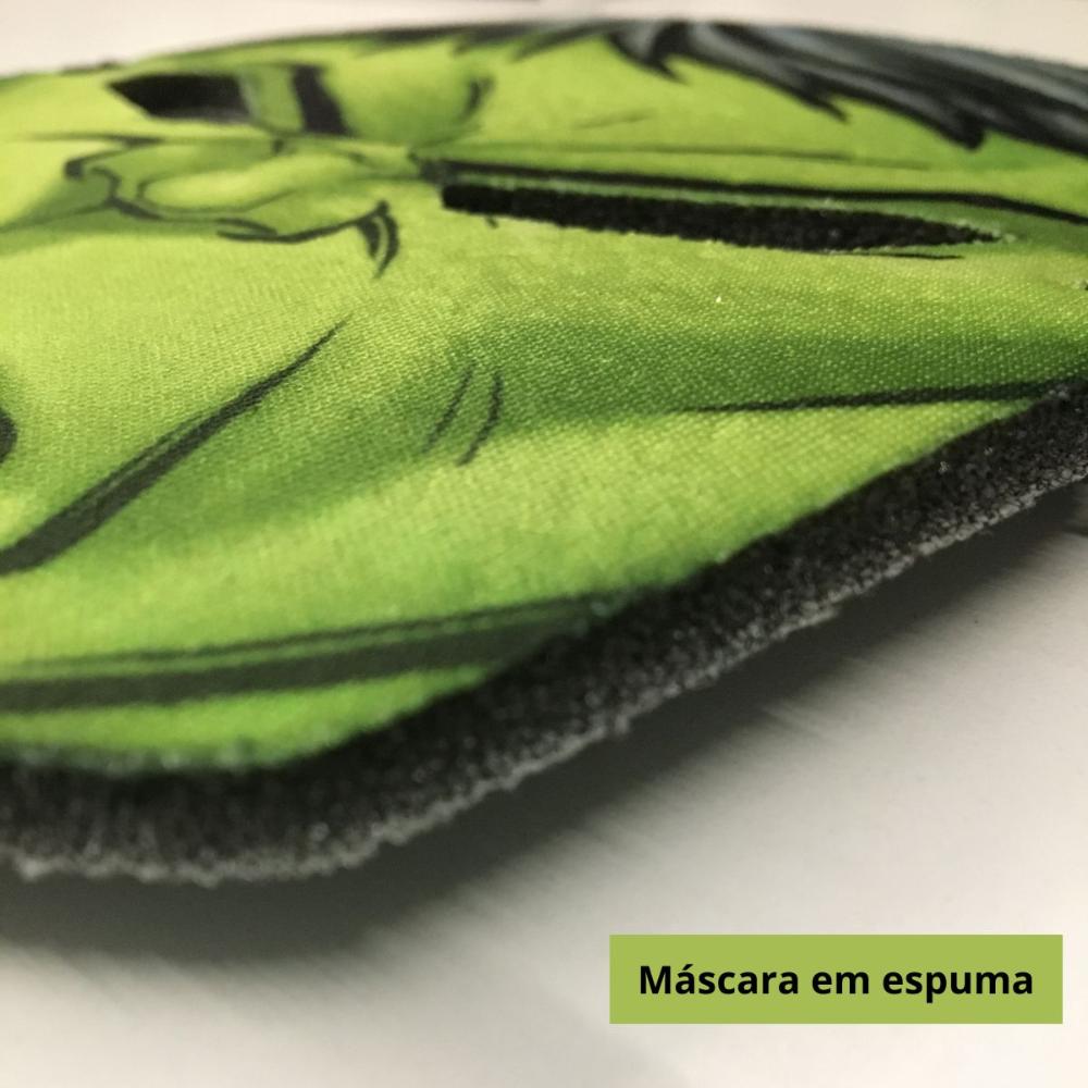 Encontraproduto.com.br - Fantasia Infantil Hulk Clássica Curta Com Máscara Super Heroi Dos Vingadores - P 2 - 4