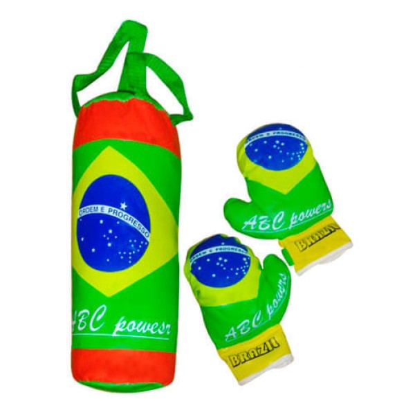 Encontraproduto.com.br - Kit Luva de Boxe Brasil