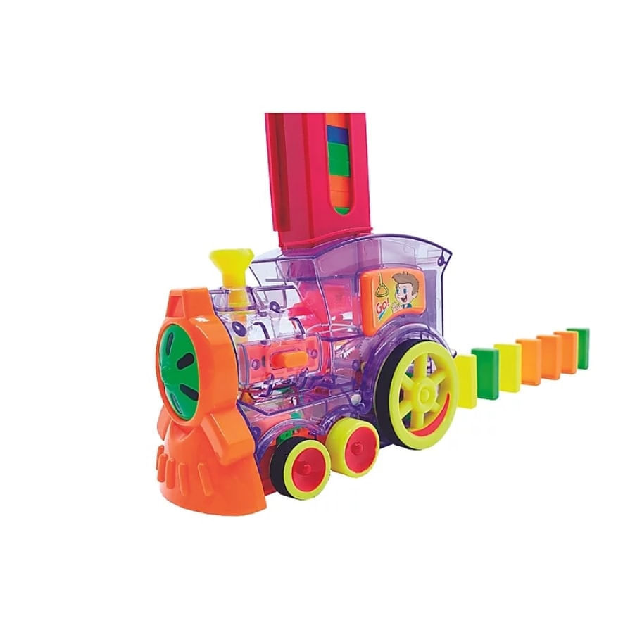 Encontraproduto.com.br - Trenzinho Empilha Dominó - Fênix Brinquedos