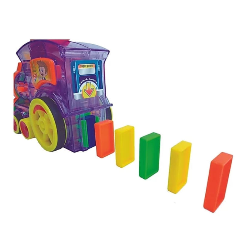 Encontraproduto.com.br - Trenzinho Empilha Dominó - Fênix Brinquedos