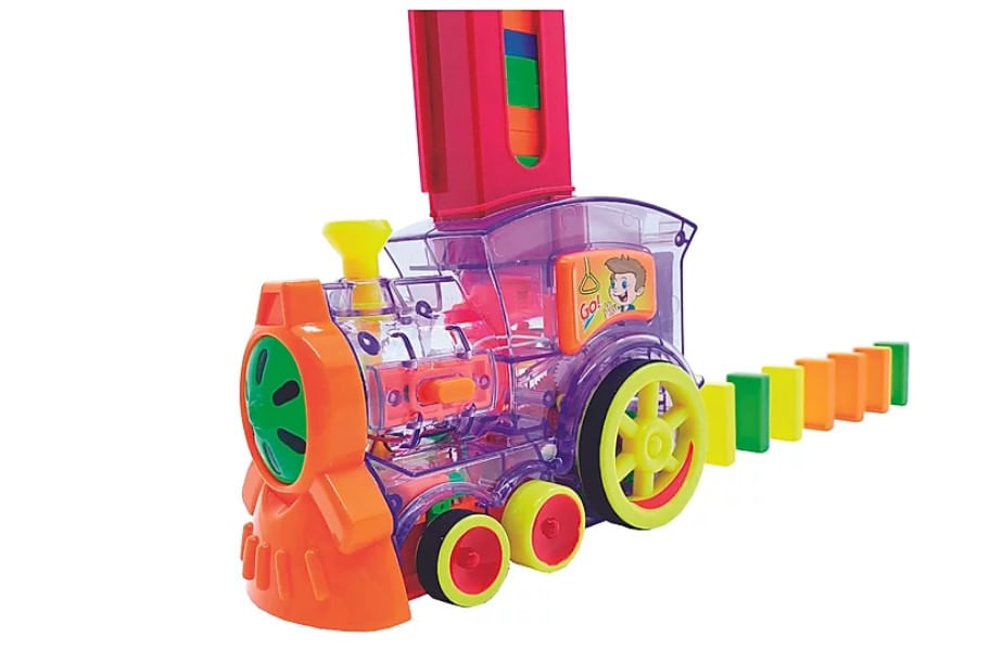 Encontraproduto.com.br - Trenzinho Empilha Dominó - Fênix Brinquedos
