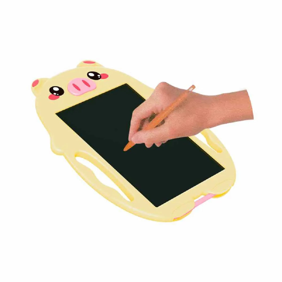 Encontraproduto.com.br - Lousinha Mágica Lousa Com A Tela Em Lcd Porquinho Rosa Fenix