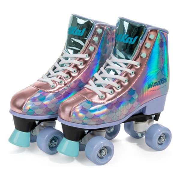 Encontraproduto.com.br - Patins Fenix Radkal Roller Skate Sereia 4 Rodas 35-38 Azul RL-13